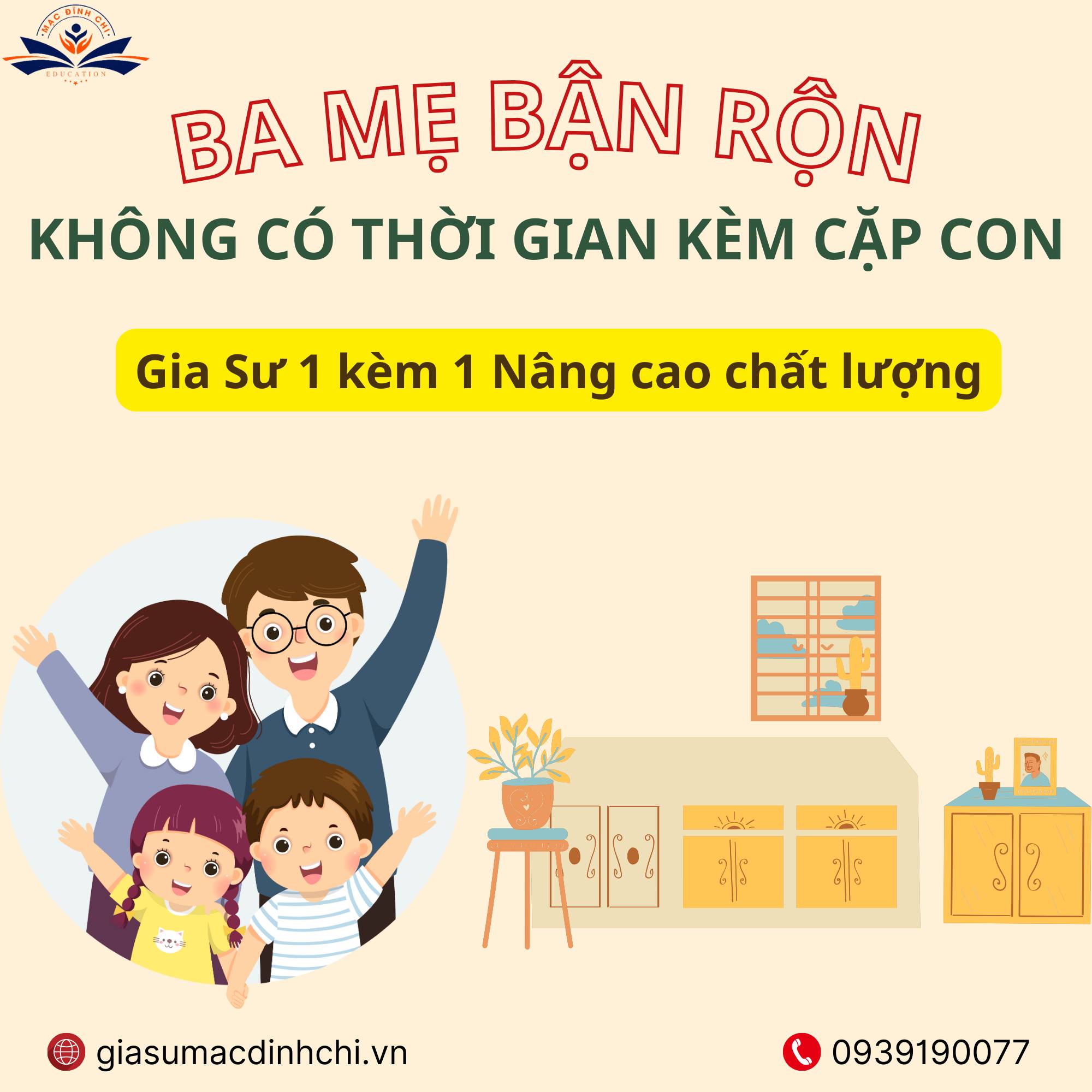 gia sư dạy kèm cho con 