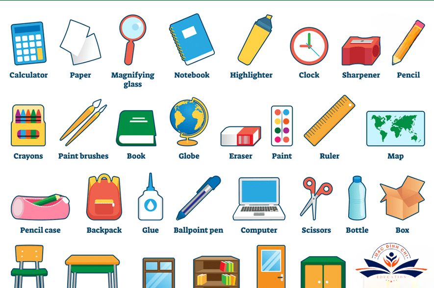 Các từ vựng cơ bản cho các bé mới bắt đầu học